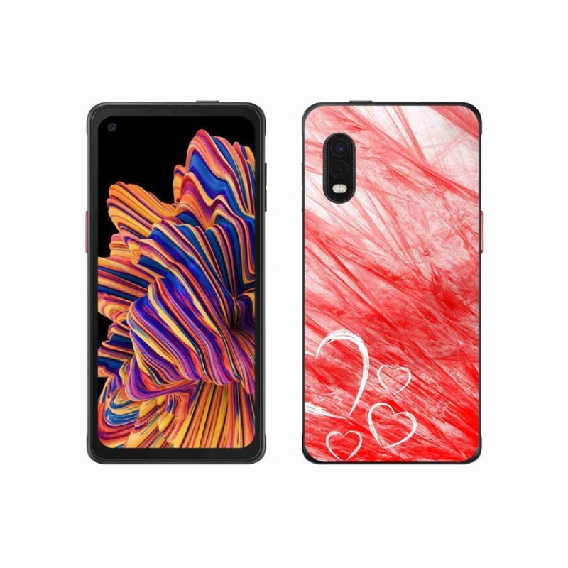 Gélový kryt mmCase na mobil Samsung Galaxy Xcover Pro - heart