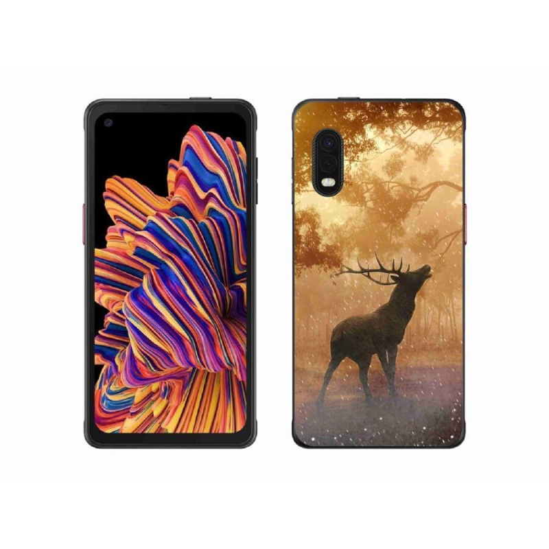 Gélový kryt mmCase na mobil Samsung Galaxy Xcover Pro - jeleň v ruji