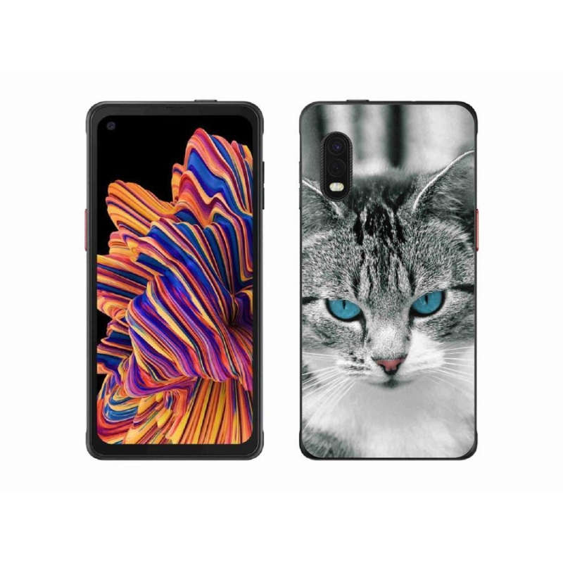 Gélový kryt mmCase na mobil Samsung Galaxy Xcover Pro - mačacie pohľad 1