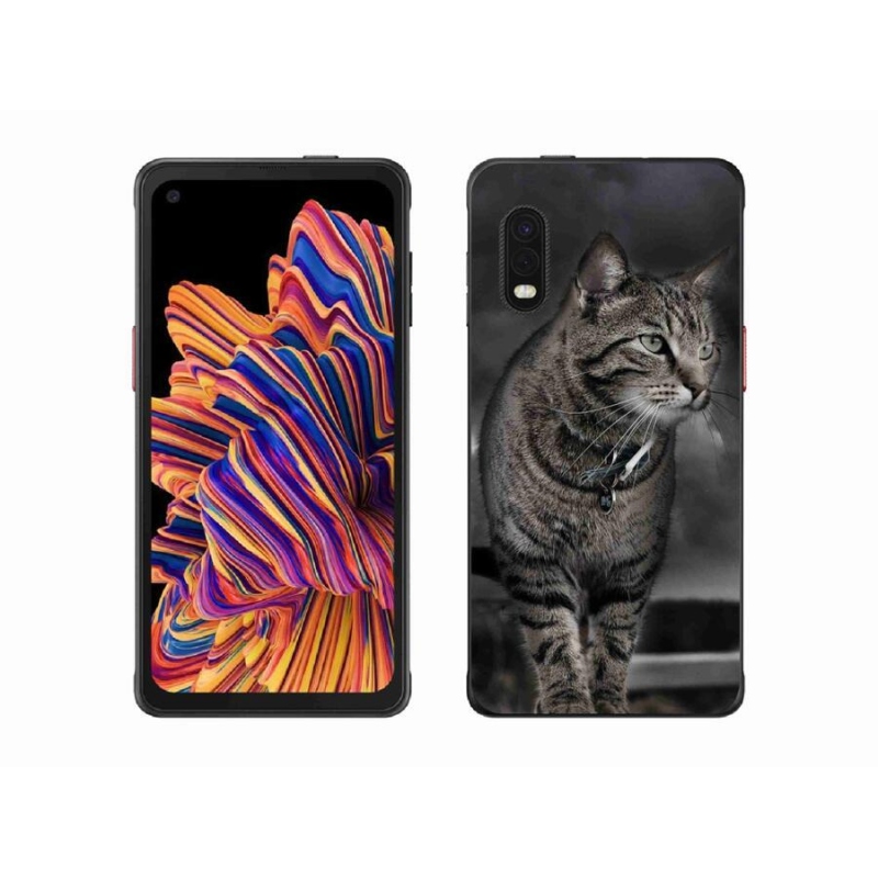 Gélový kryt mmCase na mobil Samsung Galaxy Xcover Pro - mačka