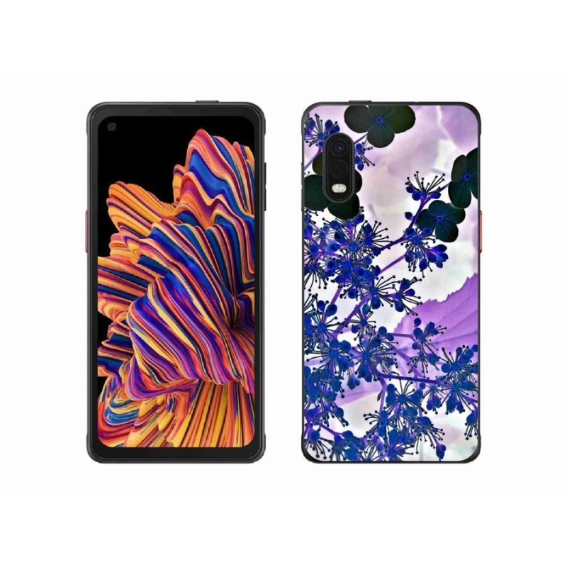 Gélový kryt mmCase na mobil Samsung Galaxy Xcover Pro - kvet hortenzie