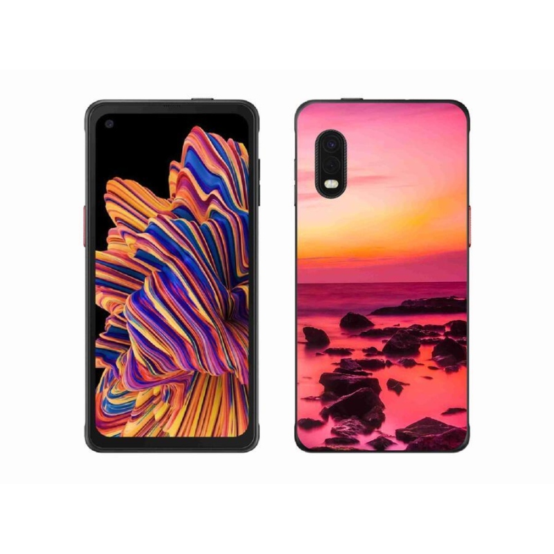 Gélový kryt mmCase na mobil Samsung Galaxy Xcover Pro - more a žiara