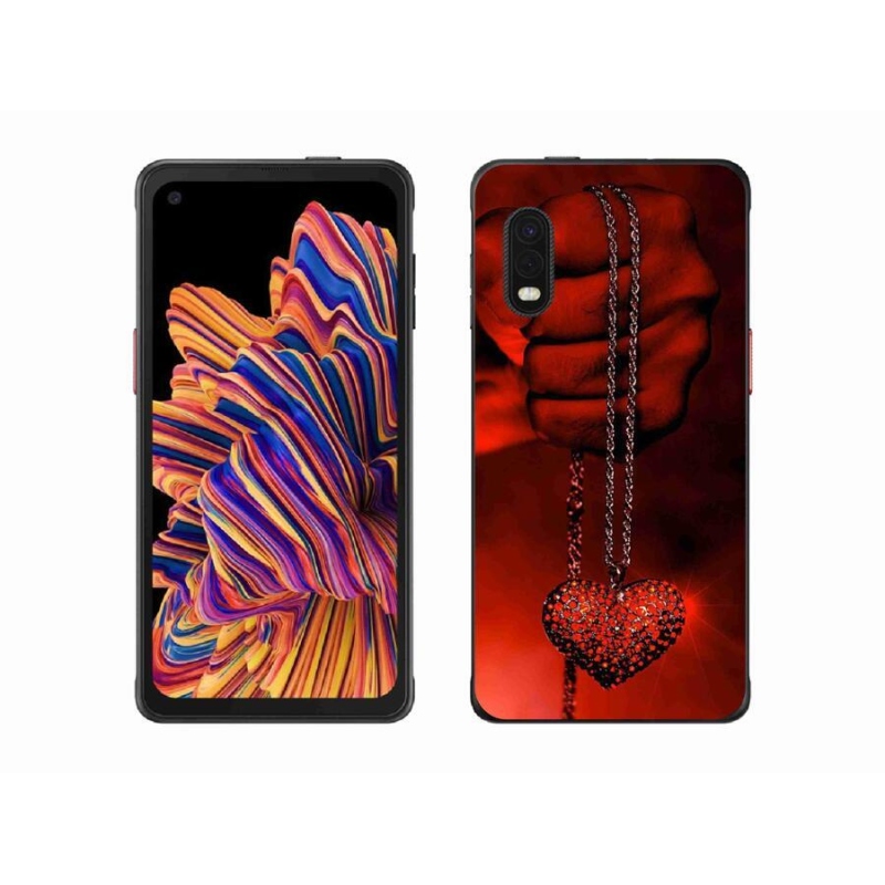 Gélový kryt mmCase na mobil Samsung Galaxy Xcover Pro - náhrdelník