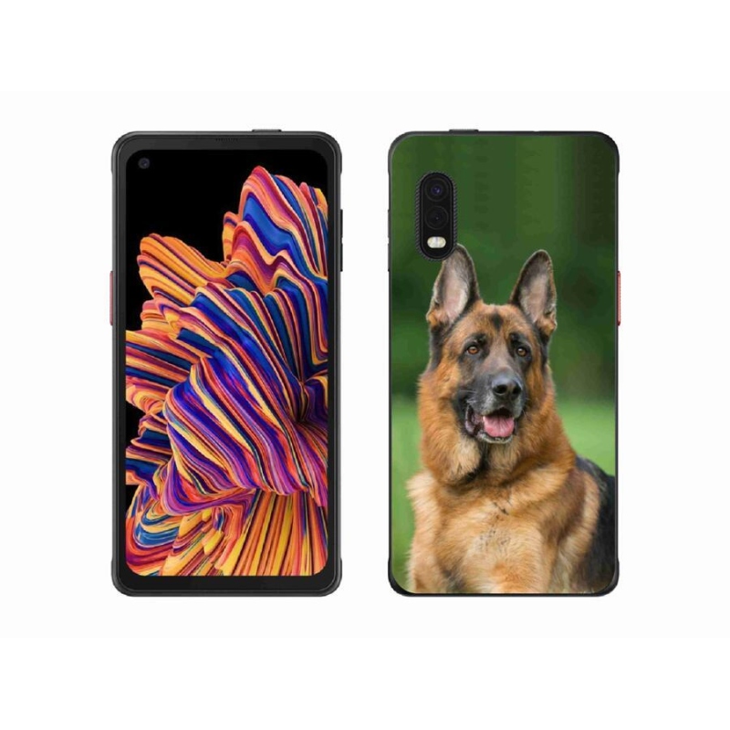 Gélový kryt mmCase na mobil Samsung Galaxy Xcover Pro - nemecký ovčiak