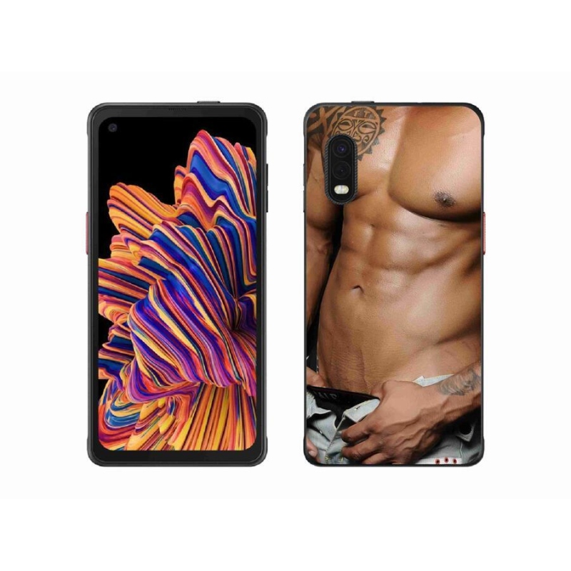 Gélový kryt mmCase na mobil Samsung Galaxy Xcover Pro - sexy muž