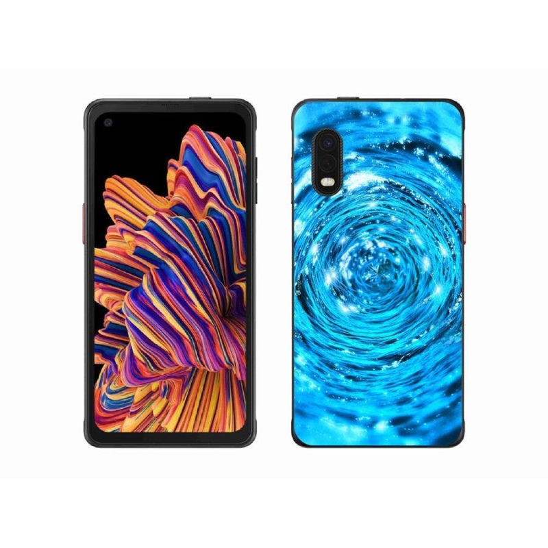 Gélový kryt mmCase na mobil Samsung Galaxy Xcover Pro - vodný vír