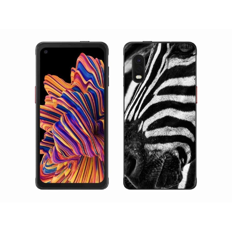 Gélový kryt mmCase na mobil Samsung Galaxy Xcover Pro - zebra