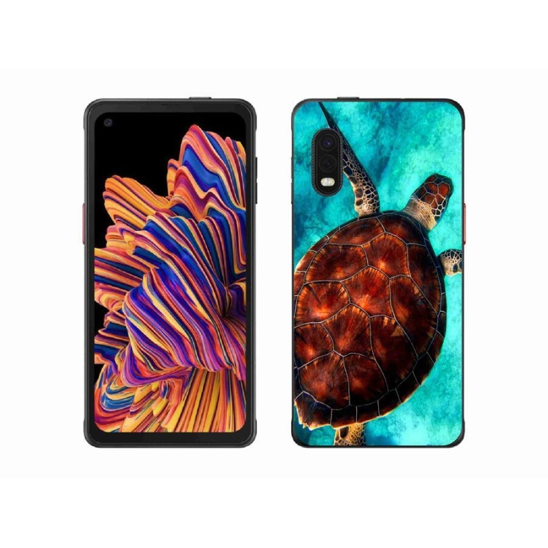 Gélový kryt mmCase na mobil Samsung Galaxy Xcover Pro - korytnačka