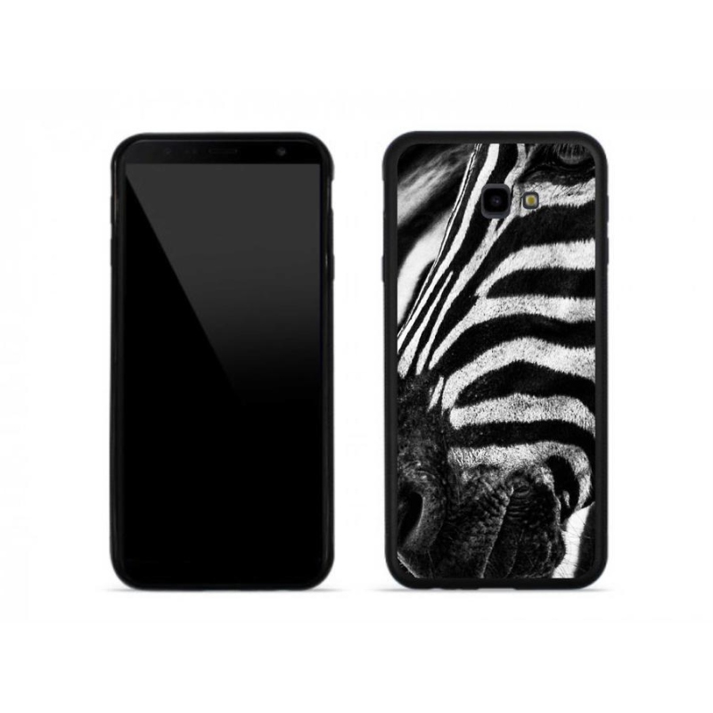 Gélový kryt mmCase na mobil Samsung J4 Plus - zebra