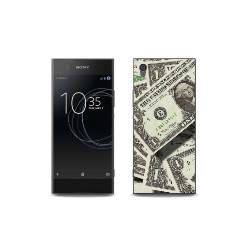 Gélový kryt mmCase na mobil Sony Xperia XA1 - americký dolár