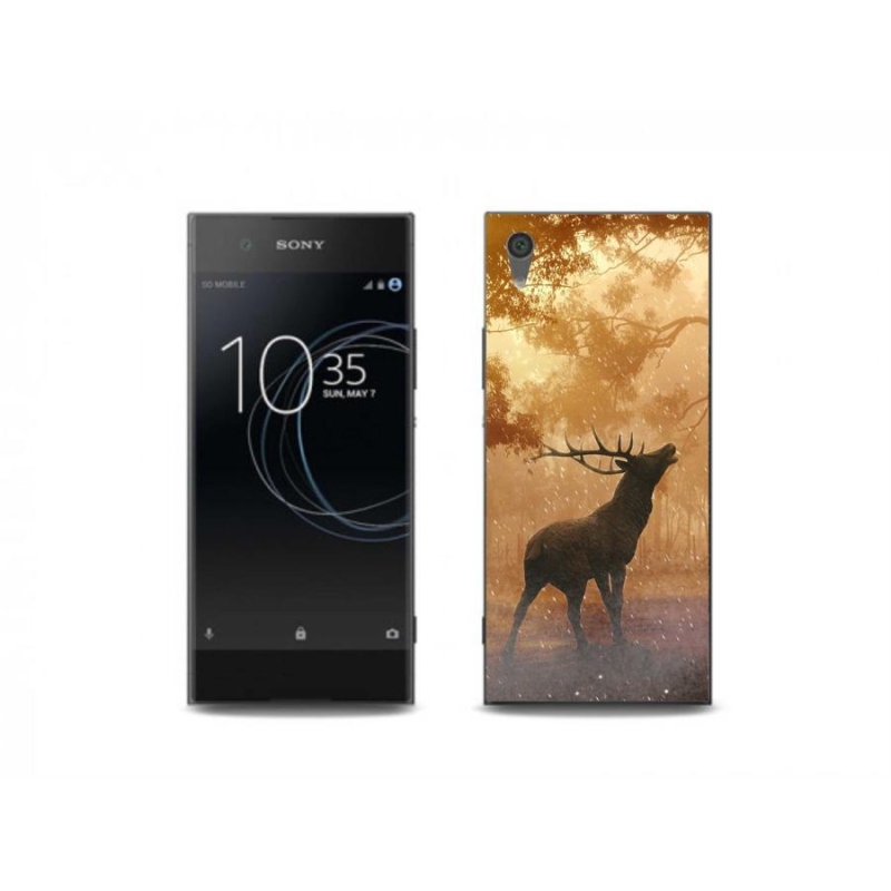 Gélový kryt mmCase na mobil Sony Xperia XA1 - jeleň v ruji