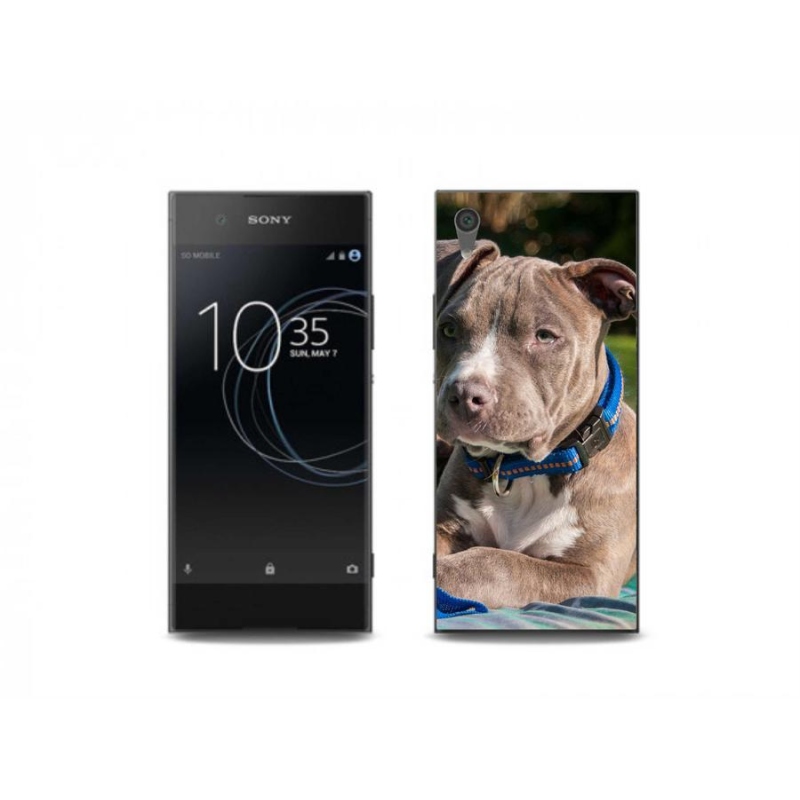 Gélový kryt mmCase na mobil Sony Xperia XA1 - pitbull