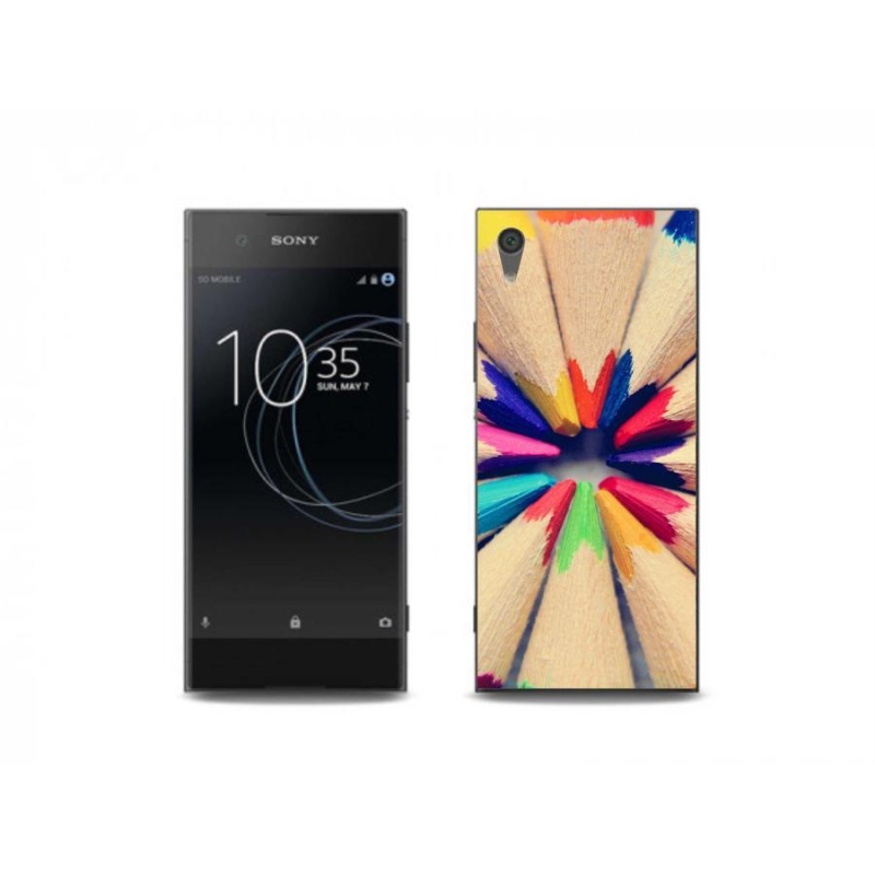 Gélový kryt mmCase na mobil Sony Xperia XA1 Plus - pastelky