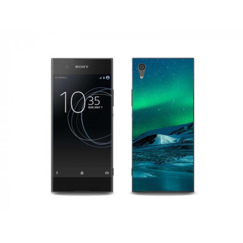 Gélový kryt mmCase na mobil Sony Xperia XA1 Plus - polárna žiara