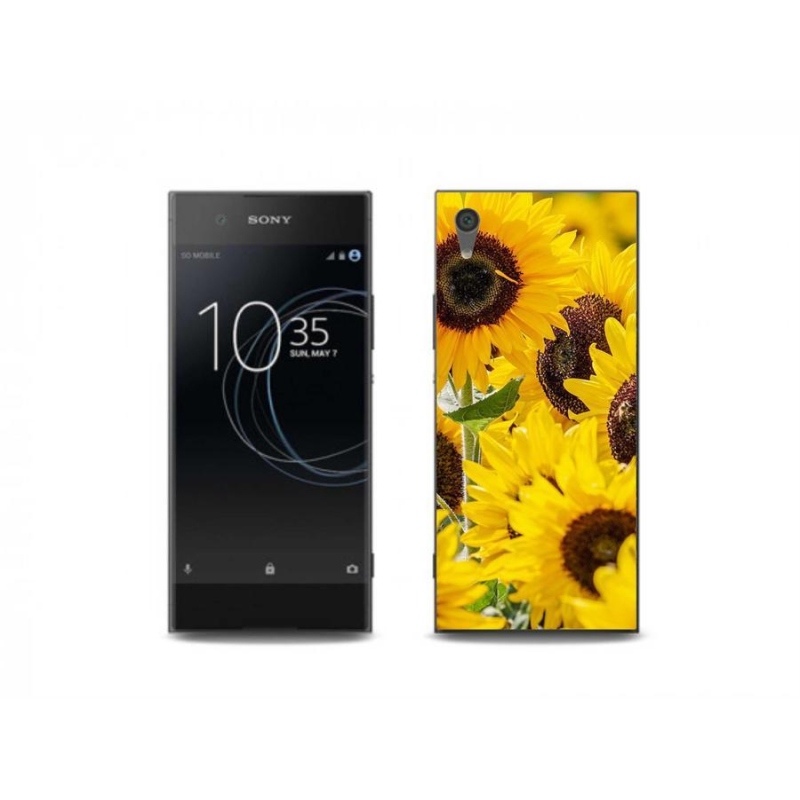 Gélový kryt mmCase na mobil Sony Xperia XA1 Plus - slnečnica