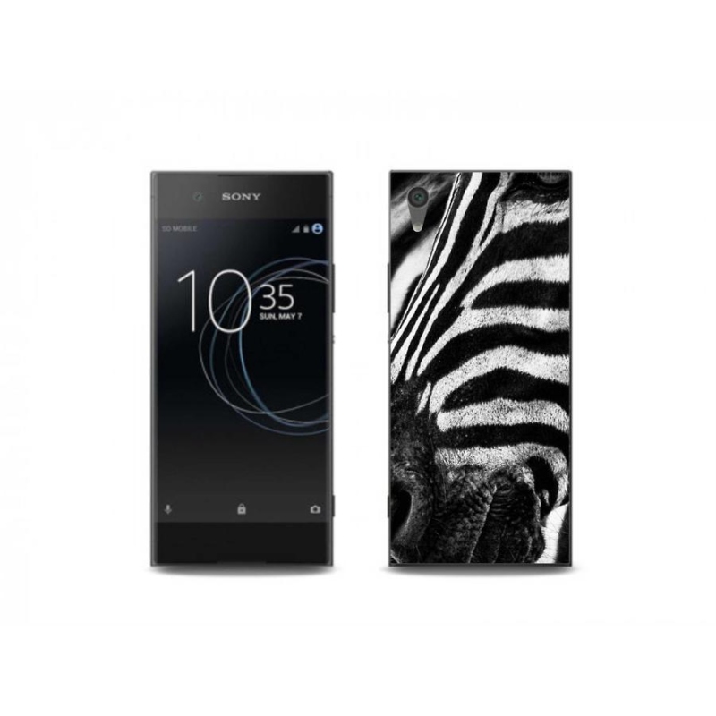 Gélový kryt mmCase na mobil Sony Xperia XA1 Plus - zebra