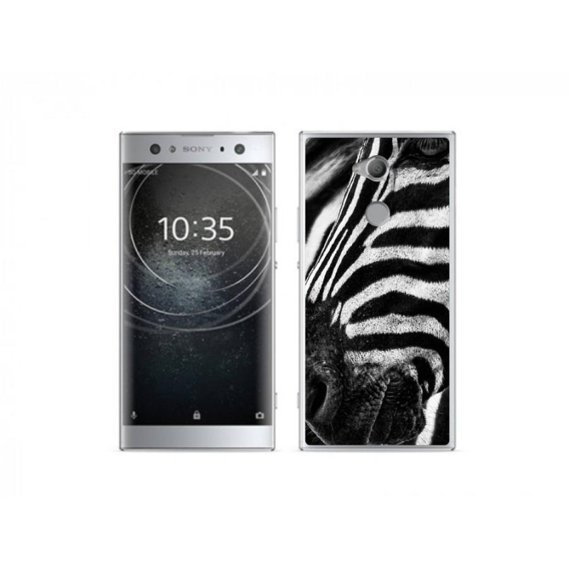 Gélový kryt mmCase na mobil Sony Xperia XA2 Ultra - zebra