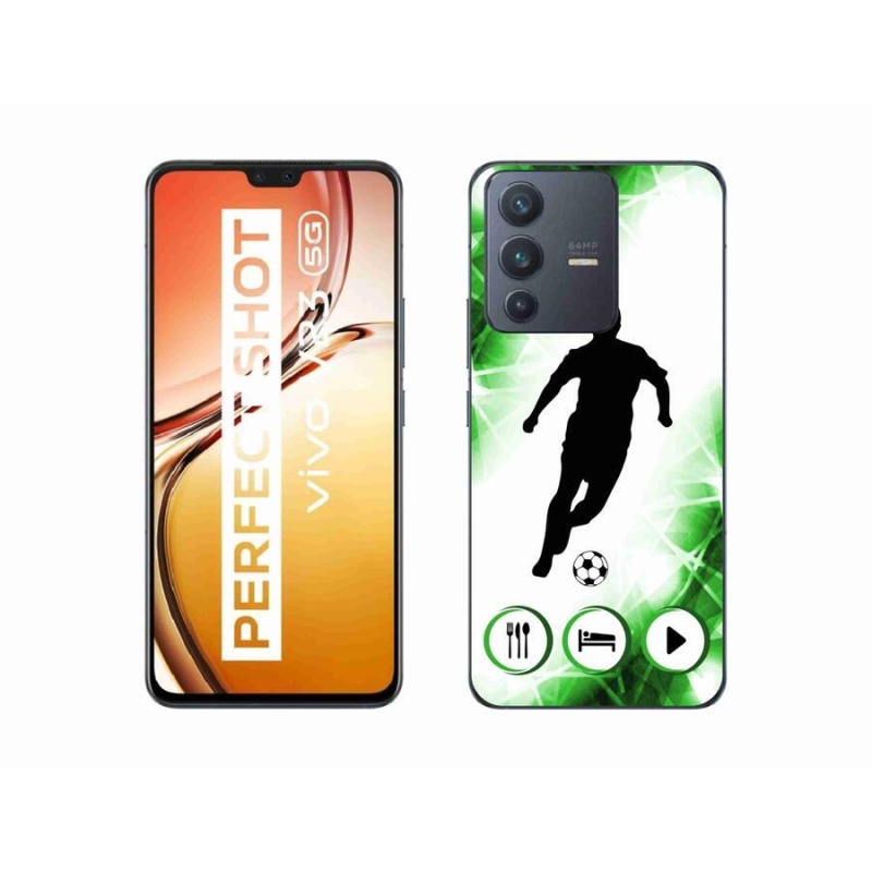 Gélový kryt mmCase na mobil Vivo V23 5G - futbalista