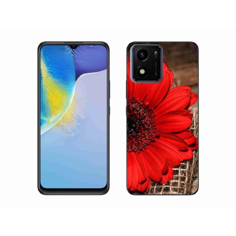 Gélový kryt mmCase na mobil Vivo Y01 - gerbera