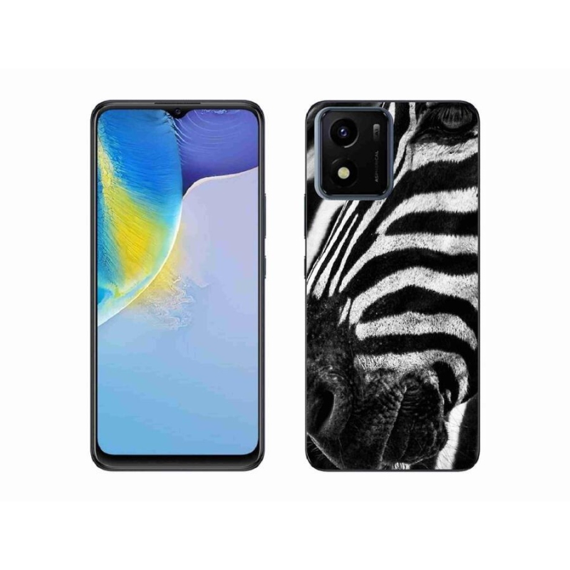 Gélový kryt mmCase na mobil Vivo Y01 - zebra