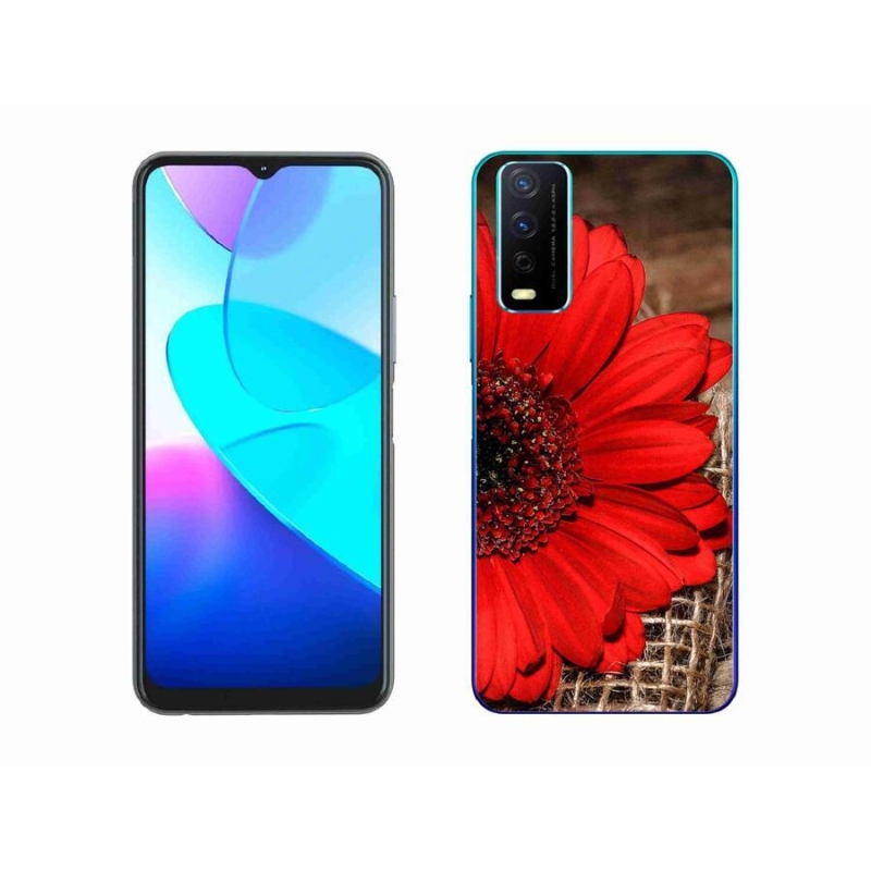 Gélový kryt mmCase na mobil Vivo Y11s/Y20s - gerbera