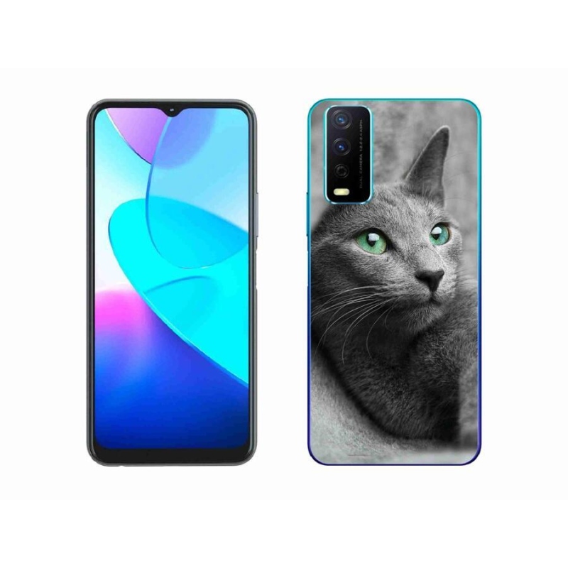 Gélový kryt mmCase na mobil Vivo Y11s/Y20s - mačka 2