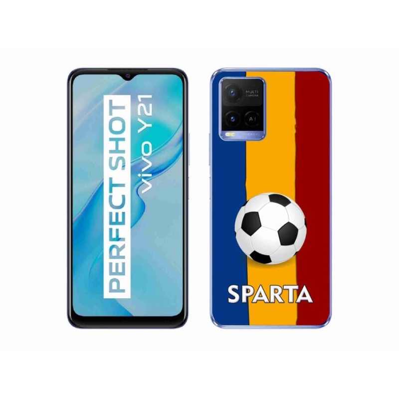 Gélový kryt mmCase na mobil Vivo Y21/Y21s/Y33s - futbal 1