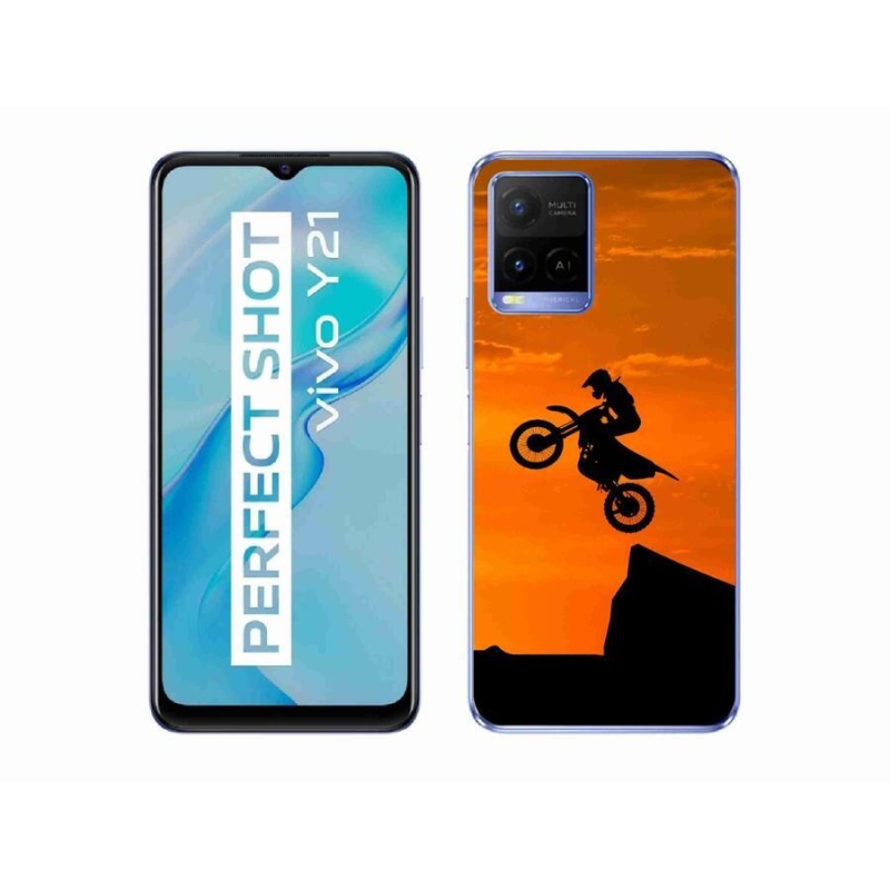 Gélový kryt mmCase na mobil Vivo Y21/Y21s/Y33s - motocross