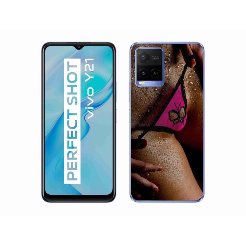 Gélový kryt mmCase na mobil Vivo Y21/Y21s/Y33s - sexy žena