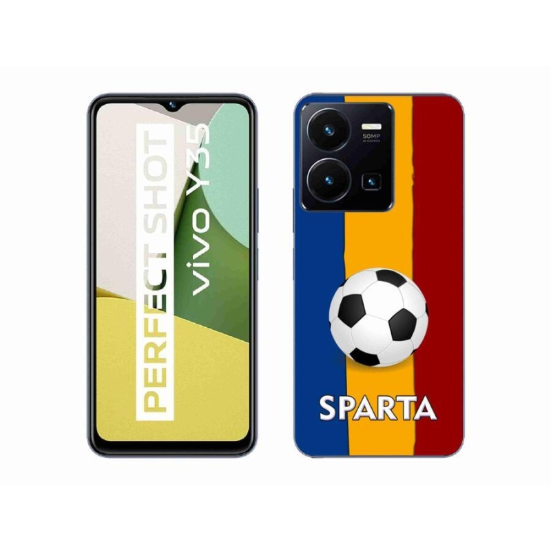 Gélový kryt mmCase na mobil Vivo Y35 - futbal 1