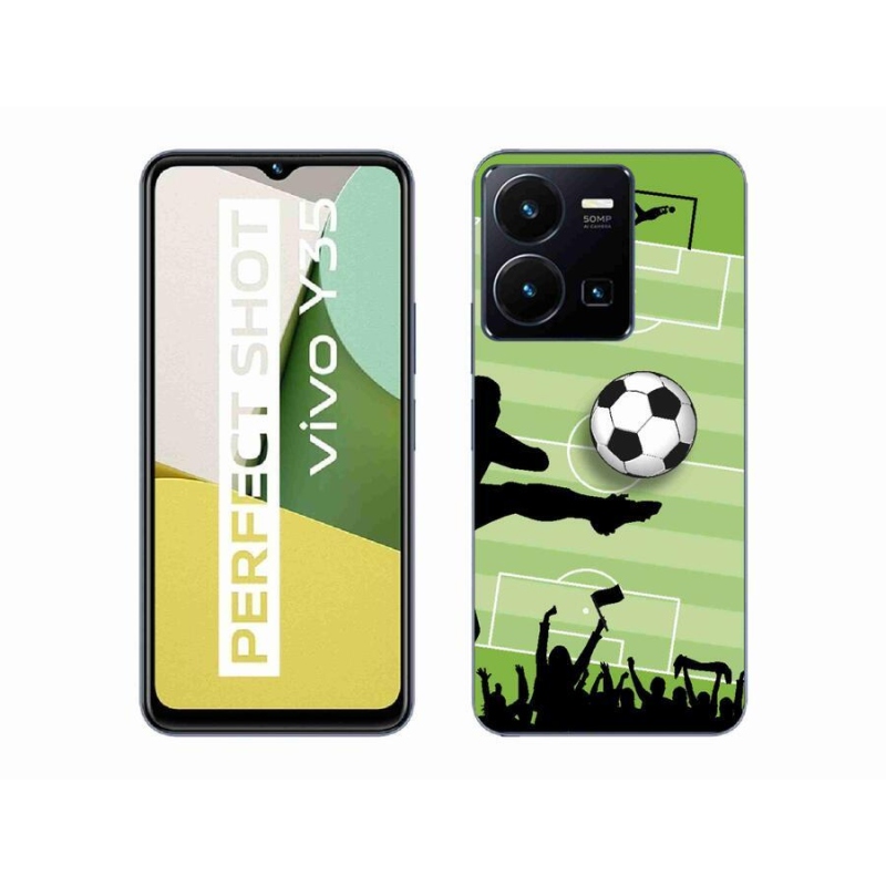 Gélový kryt mmCase na mobil Vivo Y35 - futbal 3