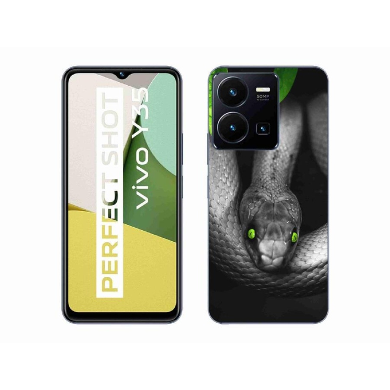 Gélový kryt mmCase na mobil Vivo Y35 - had