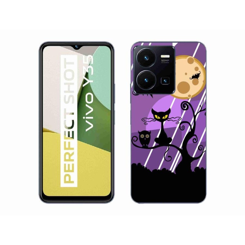 Gélový kryt mmCase na mobil Vivo Y35 - halloween