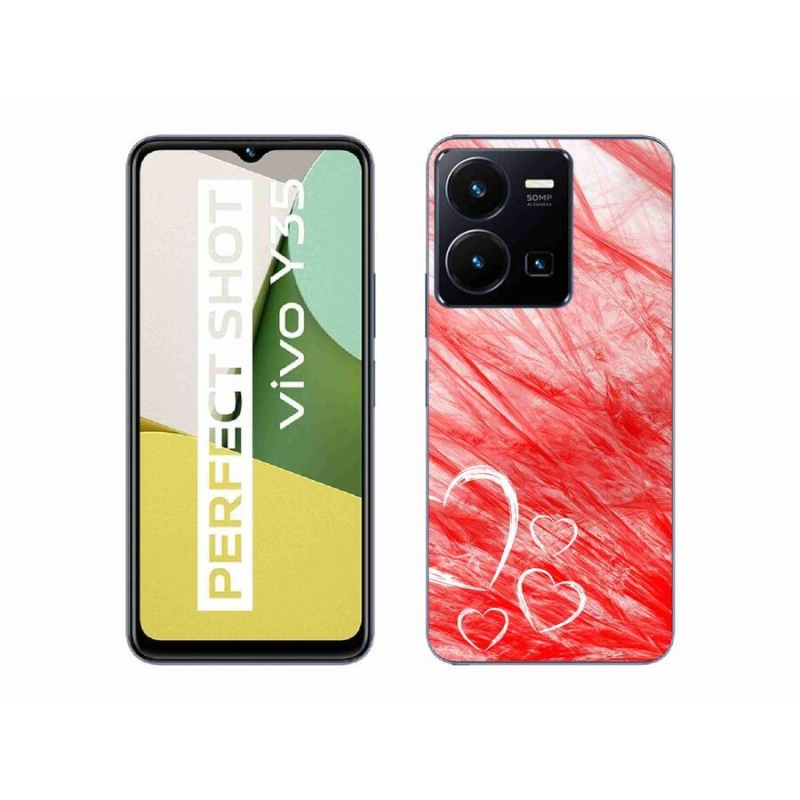 Gélový kryt mmCase na mobil Vivo Y35 - heart