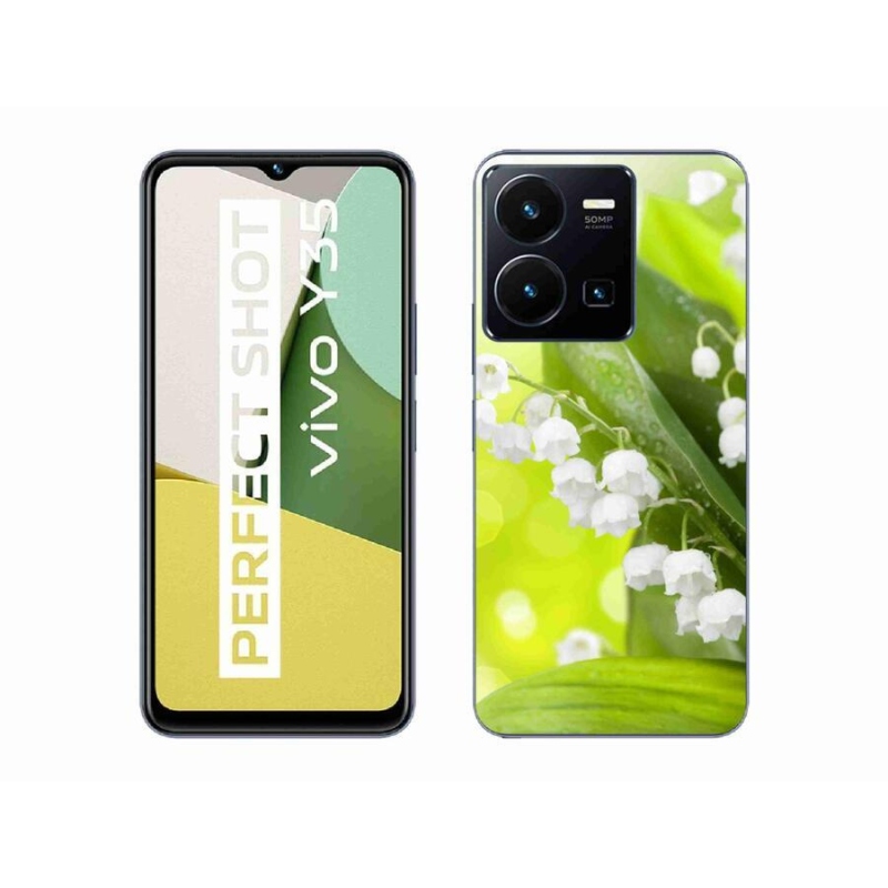 Gélový kryt mmCase na mobil Vivo Y35 - konvalinka