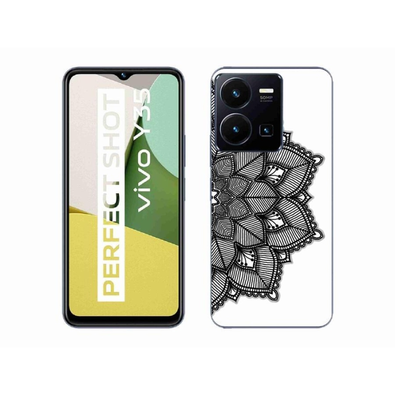 Gélový kryt mmCase na mobil Vivo Y35 - mandala