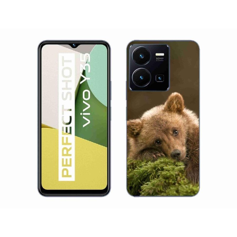 Gélový kryt mmCase na mobil Vivo Y35 - medveď