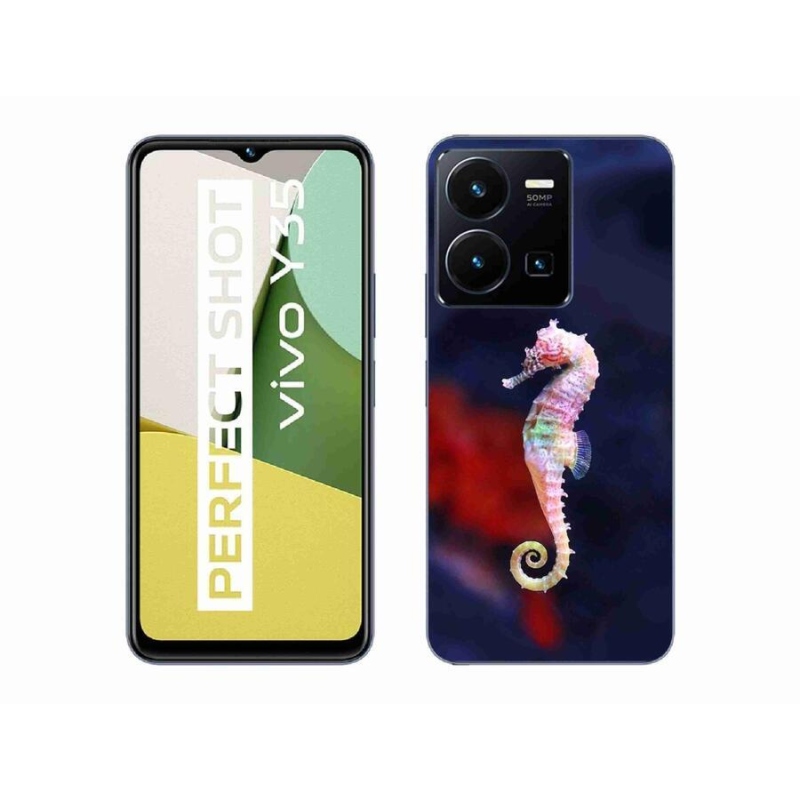 Gélový kryt mmCase na mobil Vivo Y35 - morský koník