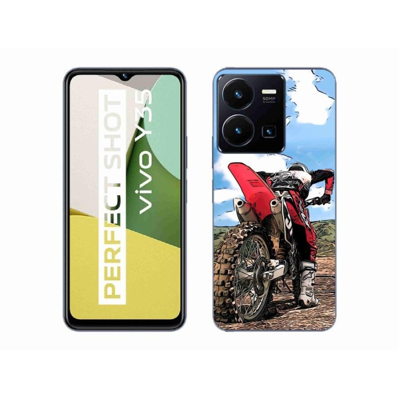 Gélový kryt mmCase na mobil Vivo Y35 - moto