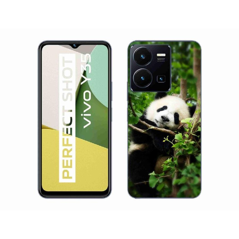 Gélový kryt mmCase na mobil Vivo Y35 - panda