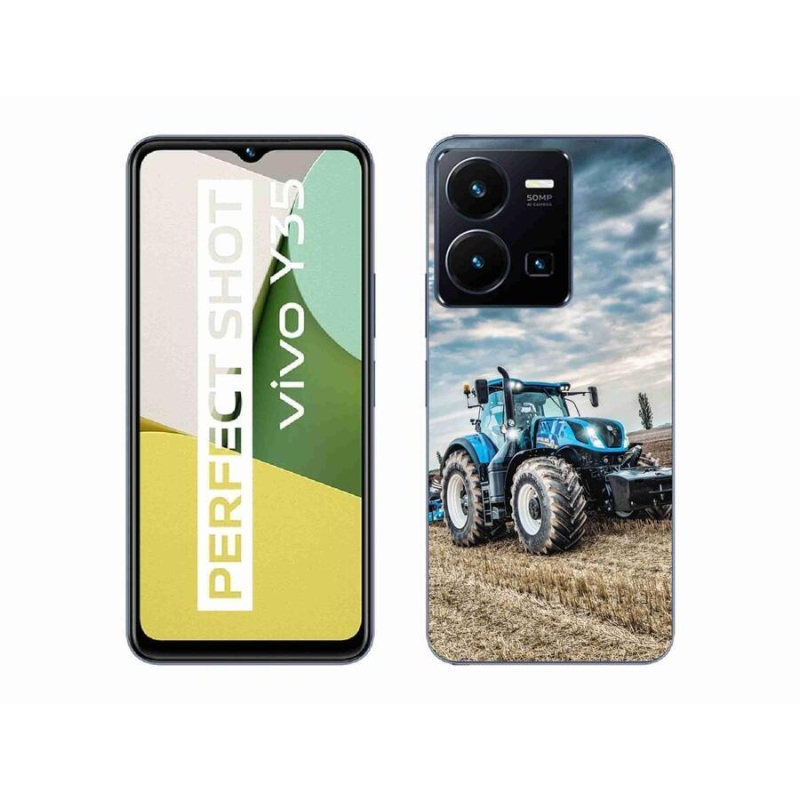 Gélový kryt mmCase na mobil Vivo Y35 - traktor 2