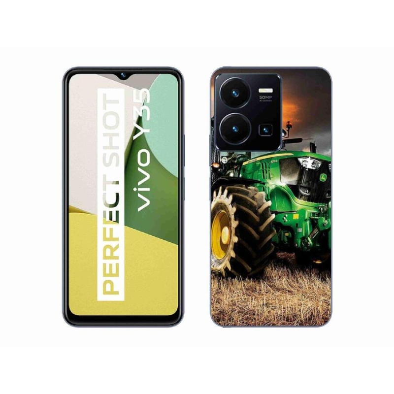 Gélový kryt mmCase na mobil Vivo Y35 - traktor