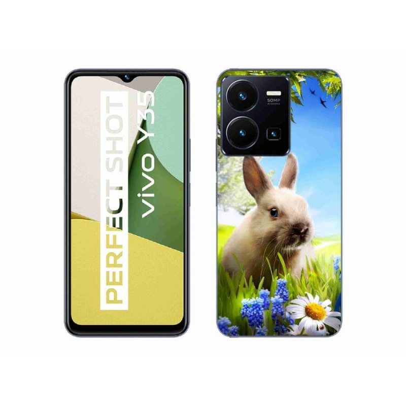 Gélový kryt mmCase na mobil Vivo Y35 - zajačik