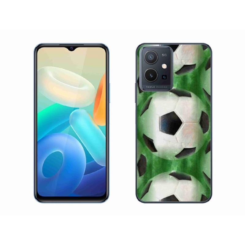 Gélový kryt mmCase na mobil Vivo Y55 5G - futbalová lopta