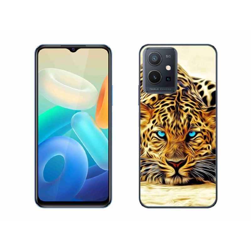 Gélový kryt mmCase na mobil Vivo Y55 5G - kreslený tiger