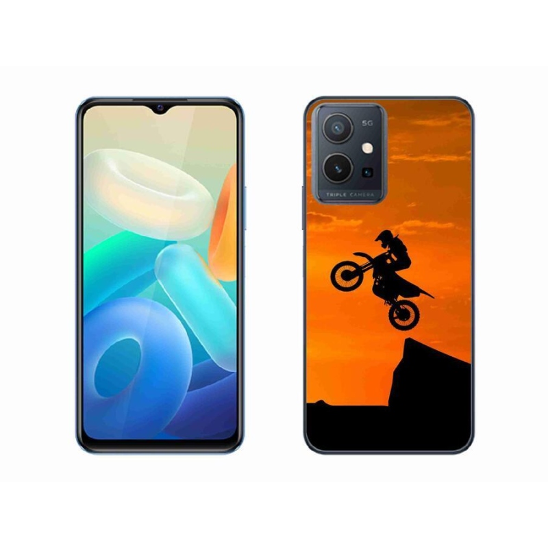 Gélový kryt mmCase na mobil Vivo Y55 5G - motocross