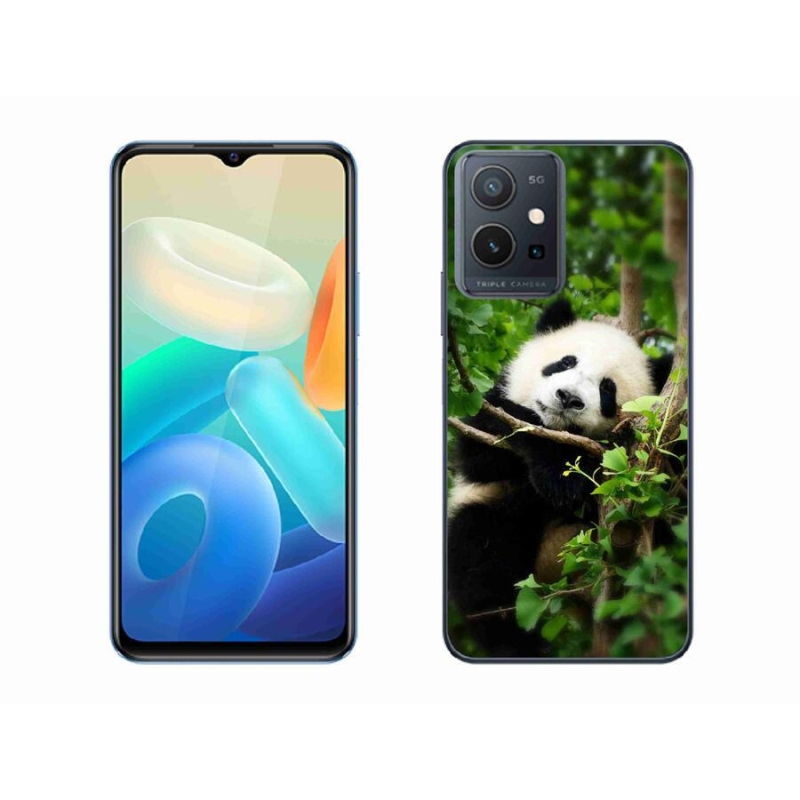 Gélový kryt mmCase na mobil Vivo Y55 5G - panda