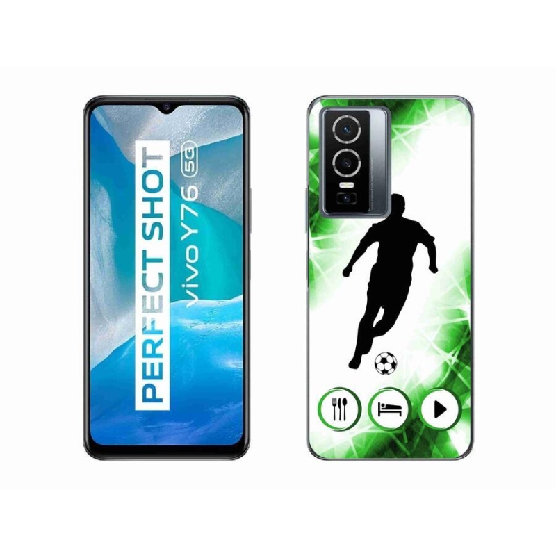 Gélový kryt mmCase na mobil Vivo Y76 5G - futbalista