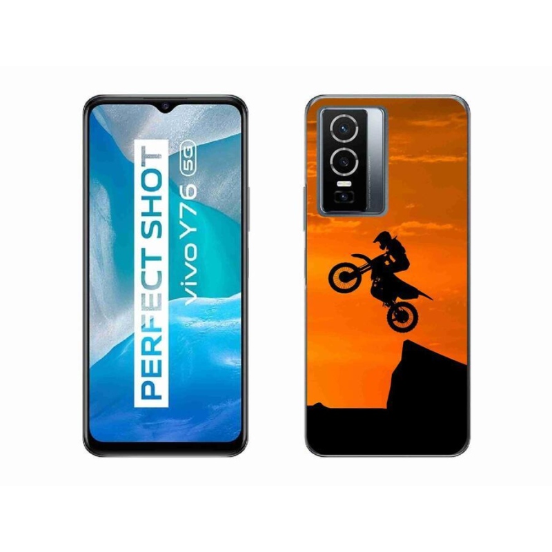 Gélový kryt mmCase na mobil Vivo Y76 5G - motocross