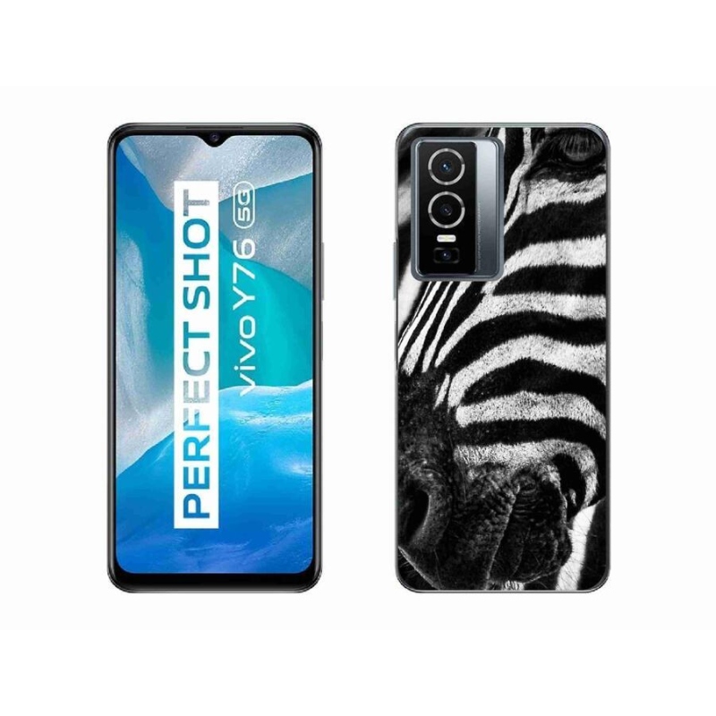 Gélový kryt mmCase na mobil Vivo Y76 5G - zebra